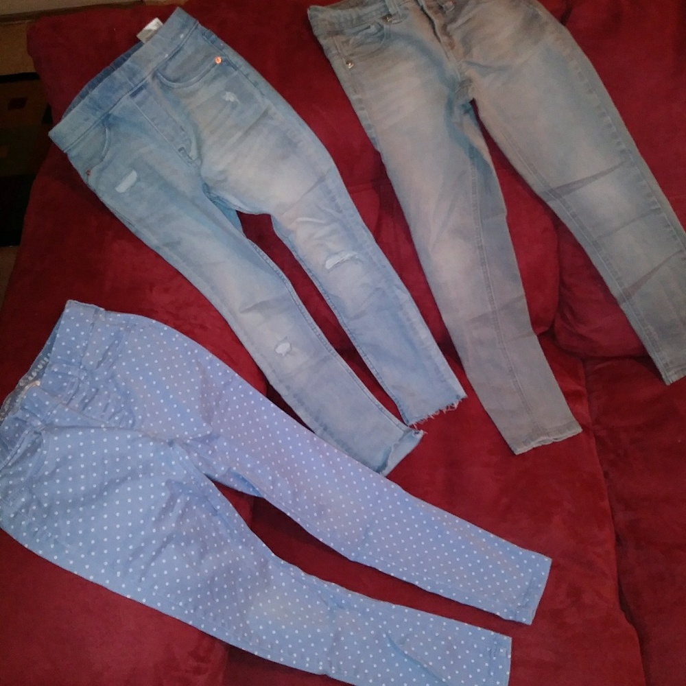 3 Pair Girl's Jeans 7 jeans